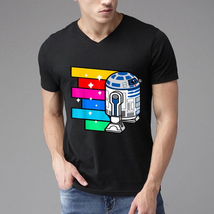 Star Wars R2-D2 Rainbow Roll Cartoon Shirt