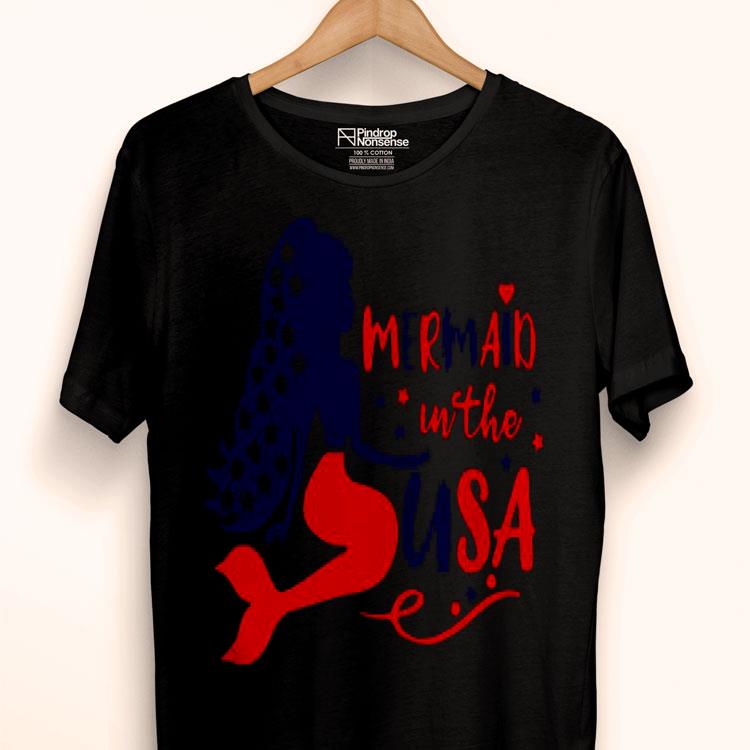 Mermaid In The Usa Shirt