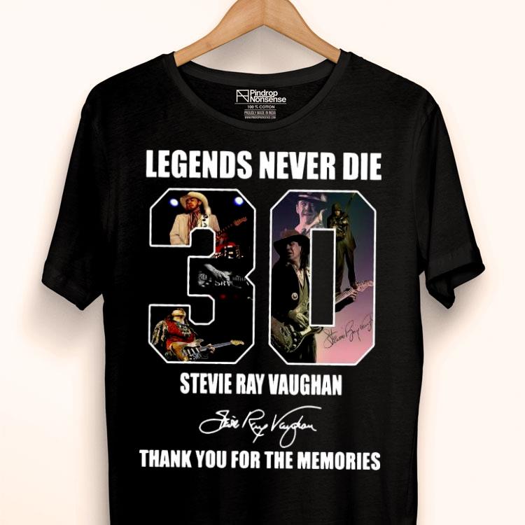 Legend Never Die 30 Stevie Ray Vaughan Thank You For The Memories Signature Shirt