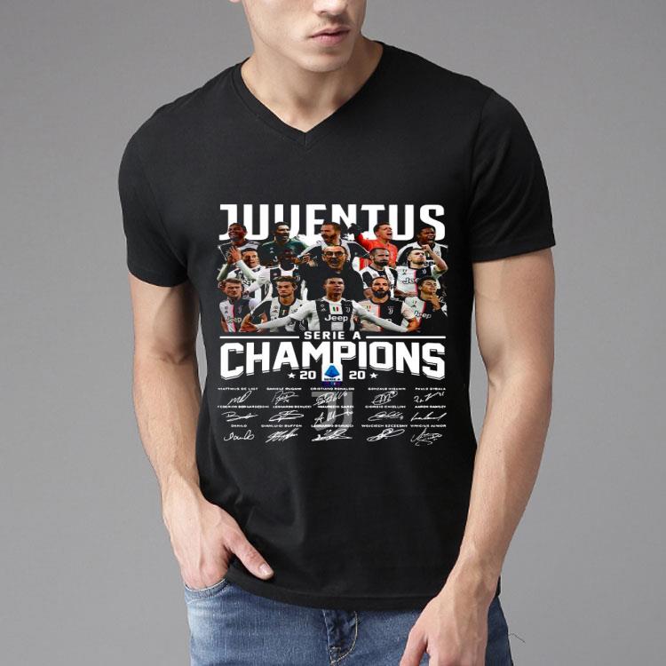 Juventus Serie A Champions 2020 signatures Shirt