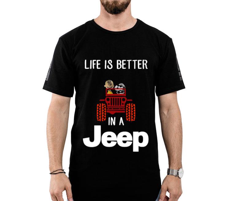Snoopy And Woodstock Driving Life Is Better In A Jeep Shirt
