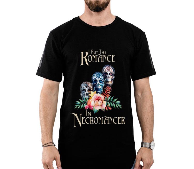 Necromancer Halloween Undead Skulls And Roses Shirt