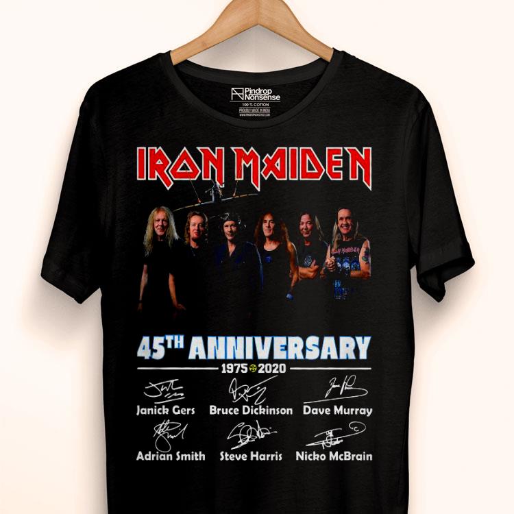 Iron Maiden 45th Anniversary 1975-2020 Thank You The Memories Shirt