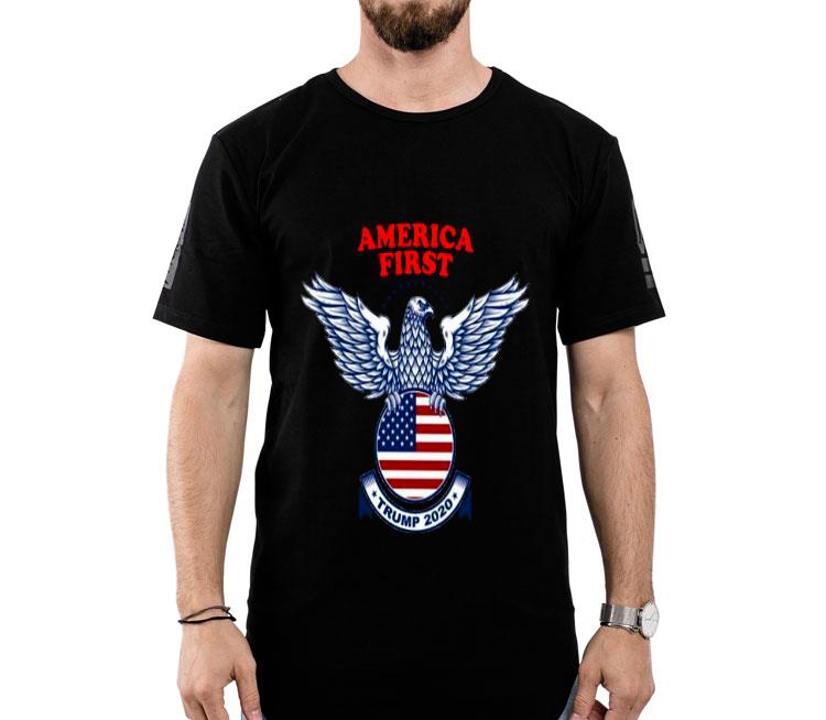 Eagle America First Trump 2020 American Flag Shirt