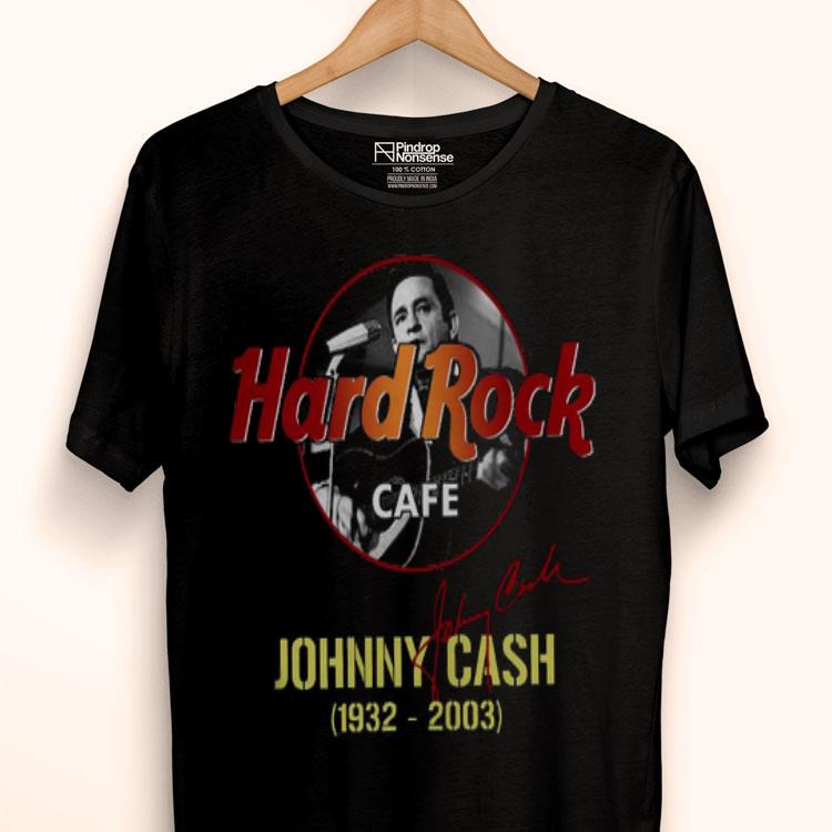 Johnny Cash 1932 2003 Hard Rock Cafe Signature Shirt