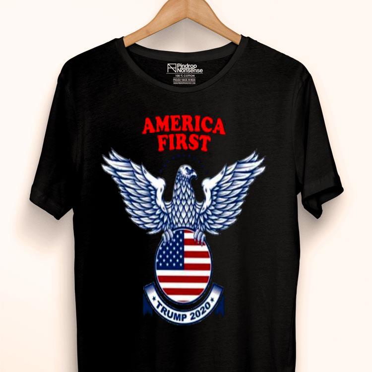 Eagle America First Trump 2020 American Flag Shirt