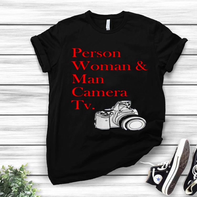 Person Woman Man Camera Gift Tv Shirt