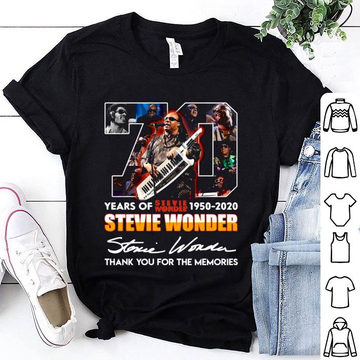 70 Years Of Stevie Wonder Thank You For The Memories Signature Shirt