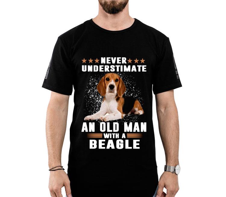 Never Underestimate An Old Man With A Beagle Shirt
