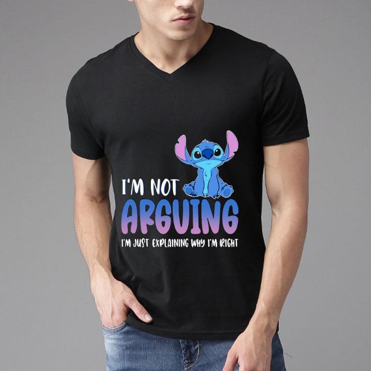 Stitch I’m Not Arguing Im Explaining Why I’m Right Black Shirt