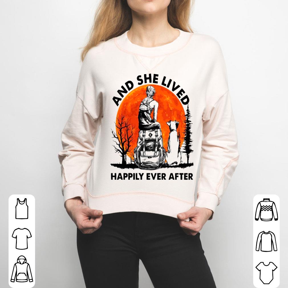 And She Lived Happily Ever After Moon Shirt