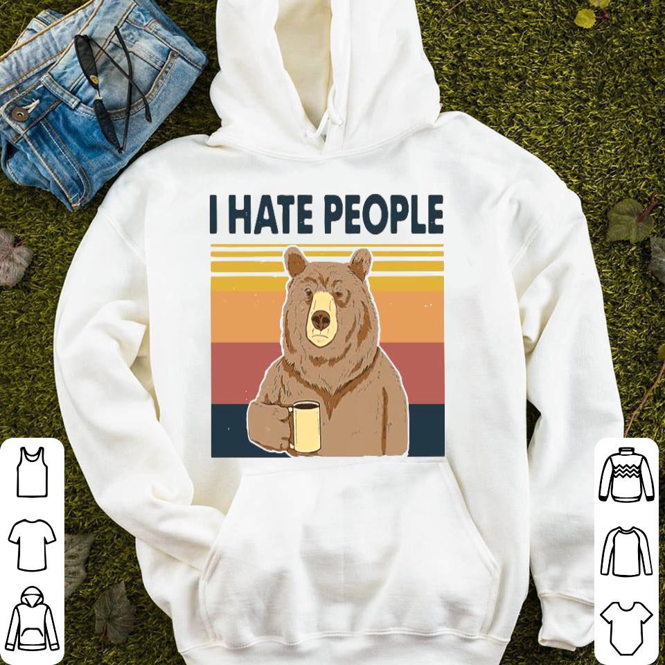 Bear I Hate People Vintage Shirt