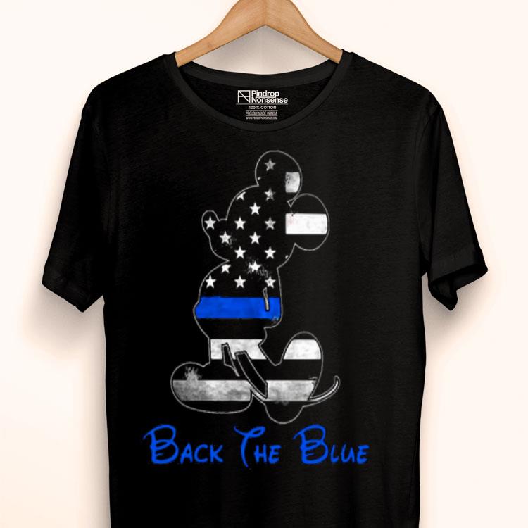 Mickey Mouse Flag Back The Blue Shirt