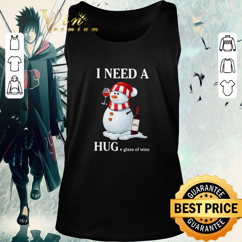 Original Snowman I Need A Huge Glass Of Wine Christmas Sweater shirt
