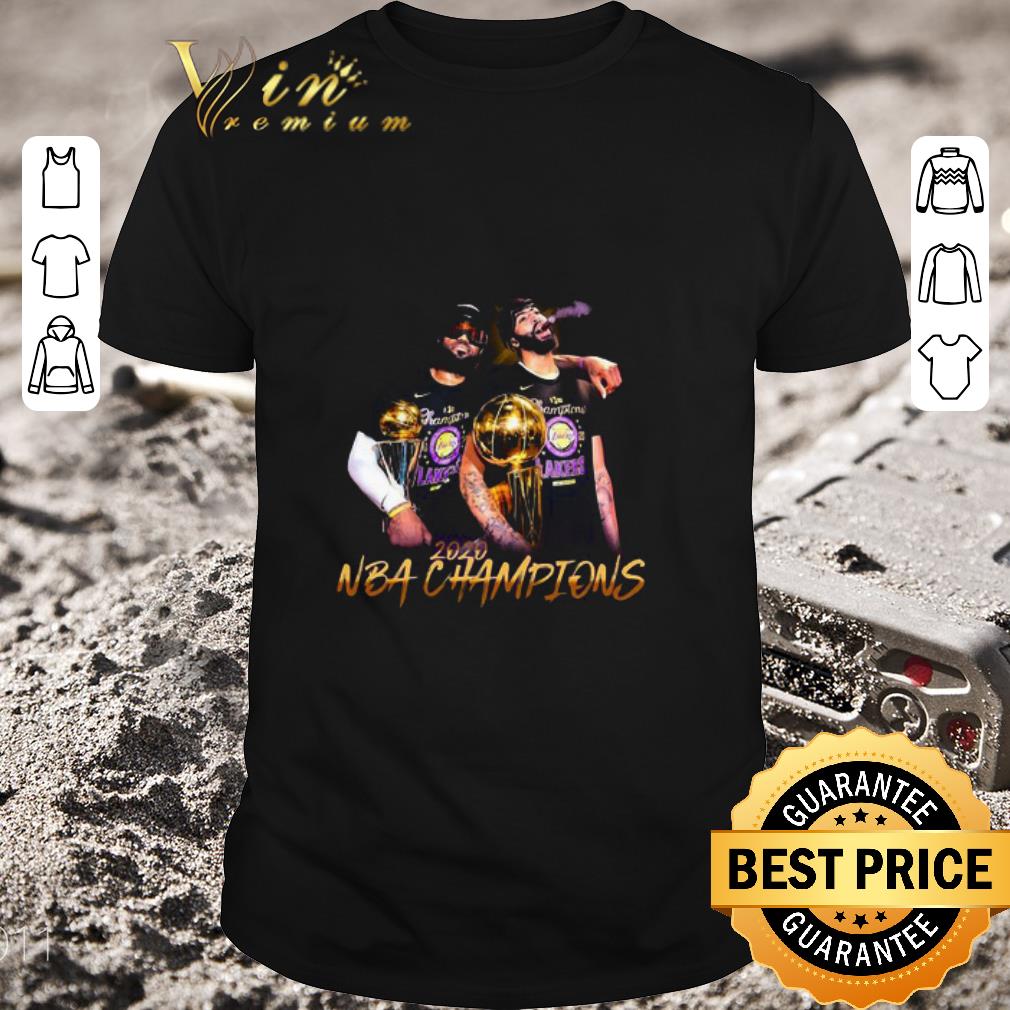 Official LeBron James and Anthony Davis 2020 NBA Champions shirt