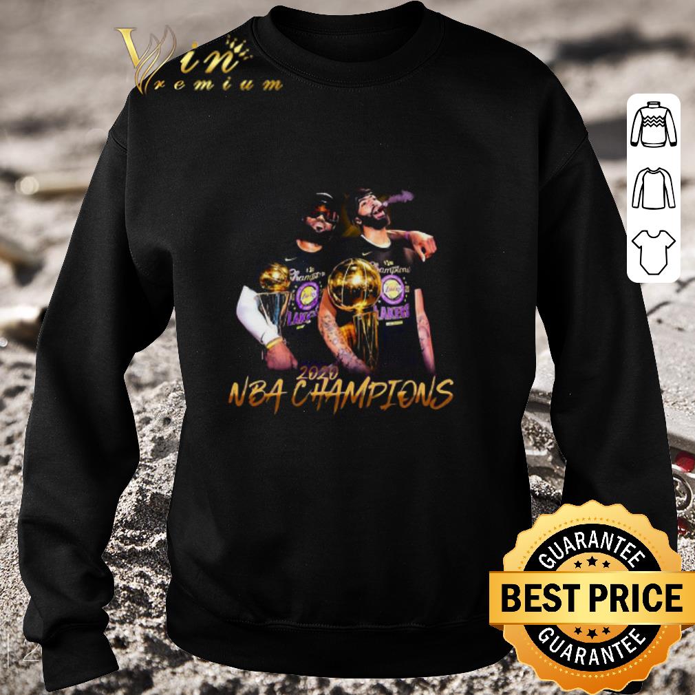12b37274 official lebron james and anthony davis 2020 nba champions shirt 4 - Official LeBron James and Anthony Davis 2020 NBA Champions shirt