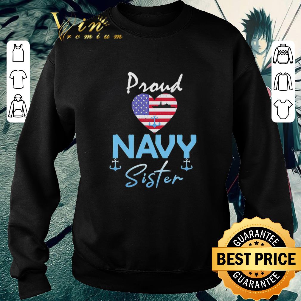 1ddfe05e premium navy us flag veteran navy sister shirt 4 - Premium Navy US flag Veteran Navy Sister shirt