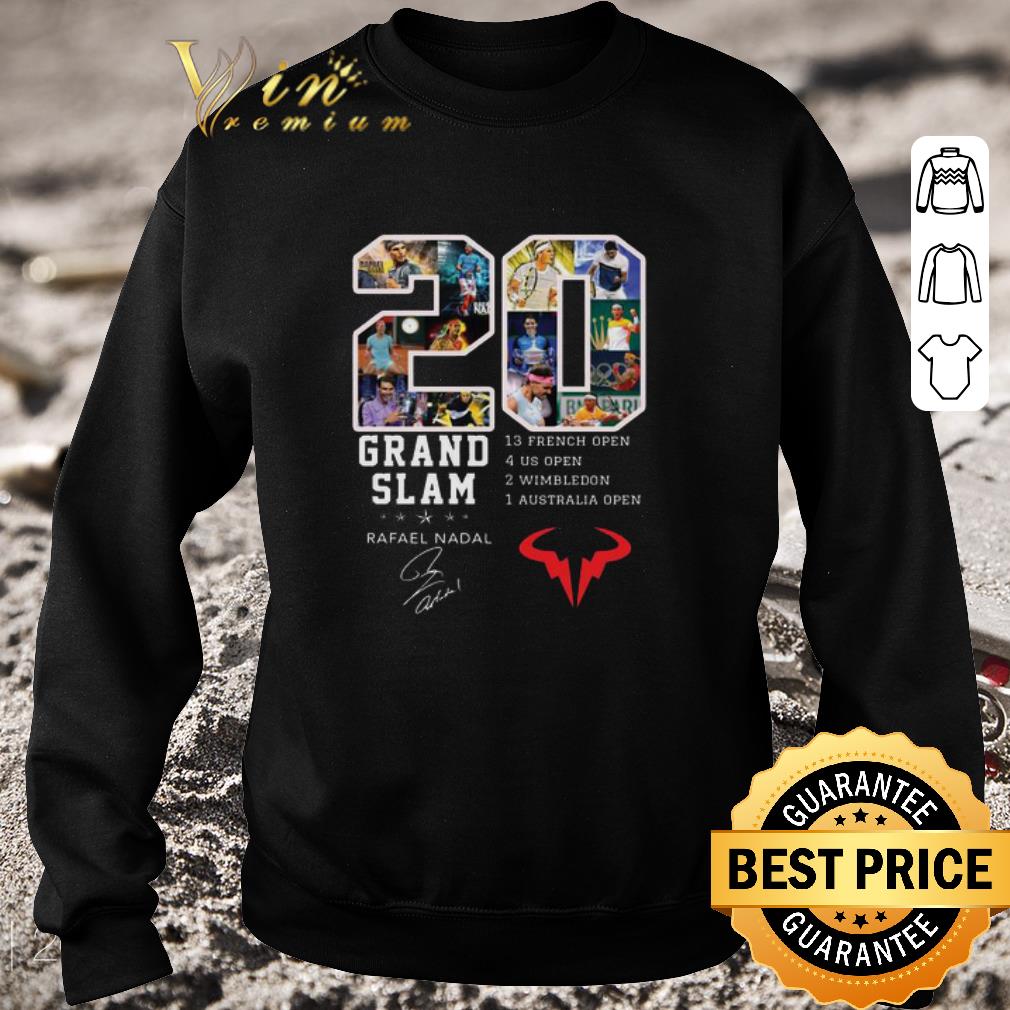 25aea8be nice rafael nadal 20 grand slam signature 13 french open 4 us open shirt 4 - Nice Rafael Nadal 20 Grand Slam signature 13 French Open 4 US Open shirt