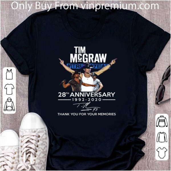 Premium Tim Mcgraw Truck Yeah 28th Anniversary 1992-2020 Signature shirt