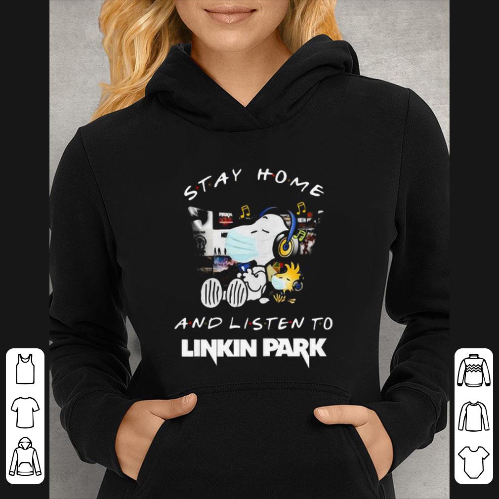 3d3c5cc3 awesome snoopy mask stay home and listen to linkin park coronavirus shirt 4 - Awesome Snoopy Mask Stay Home And Listen To Linkin Park Coronavirus shirt