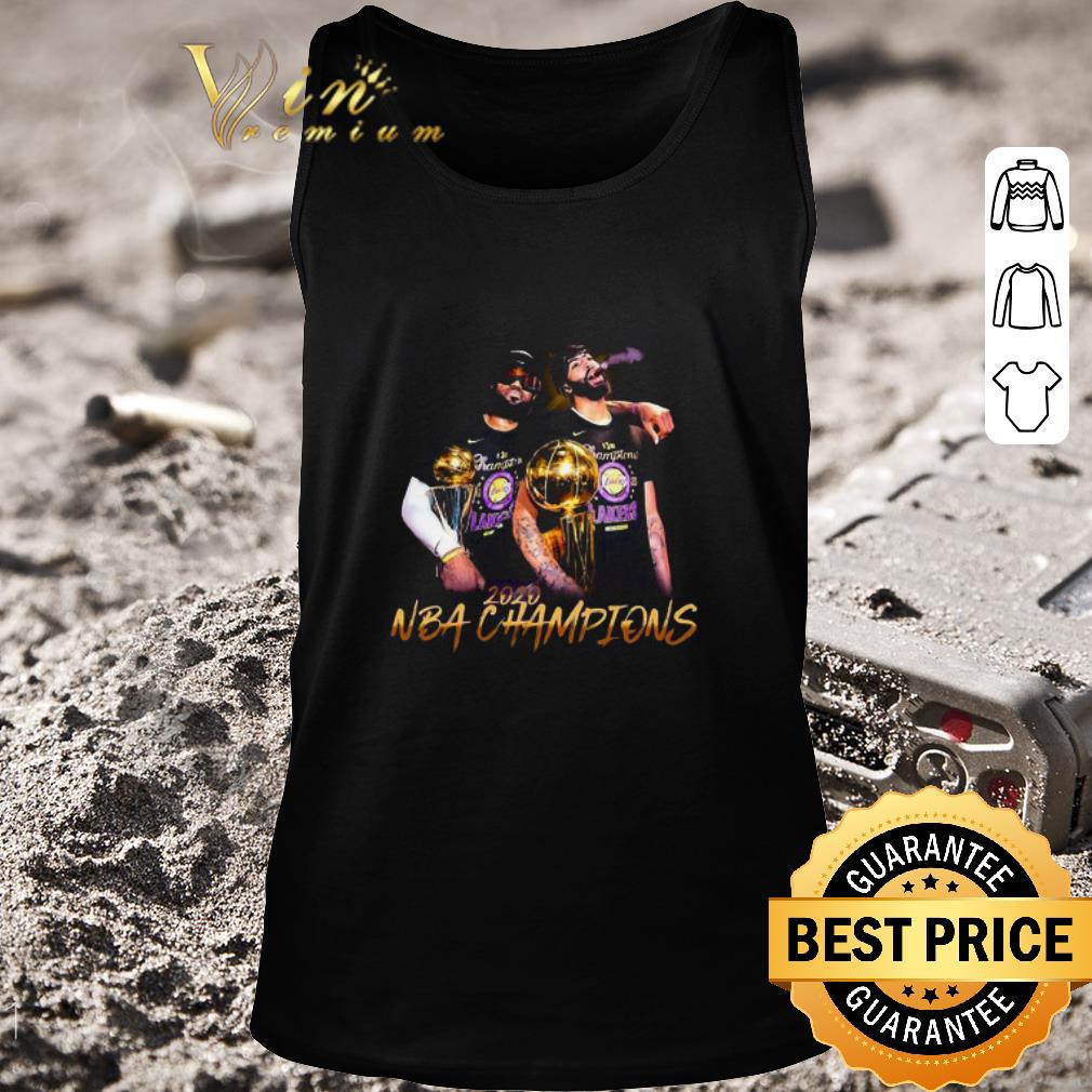 Official LeBron James and Anthony Davis 2020 NBA Champions shirt