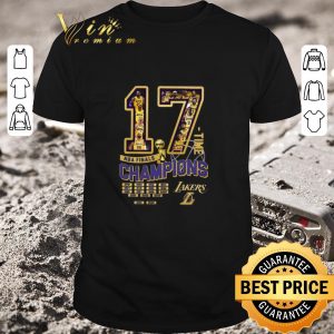 Awesome Los Angeles Lakers 17 Time Nba Finals Champions shirt