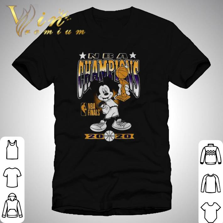 Mickey mouse NBA champions 2020 Los Angeles Lakers shirt