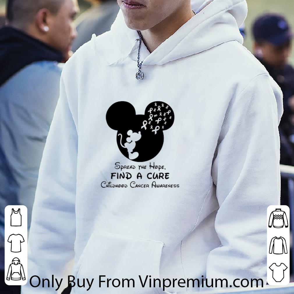db7a3739 official disney mickey mouse spread the hope find a cure childhood cancer awareness shirt 4 - Official Disney Mickey Mouse Spread The Hope Find A Cure Childhood Cancer Awareness shirt