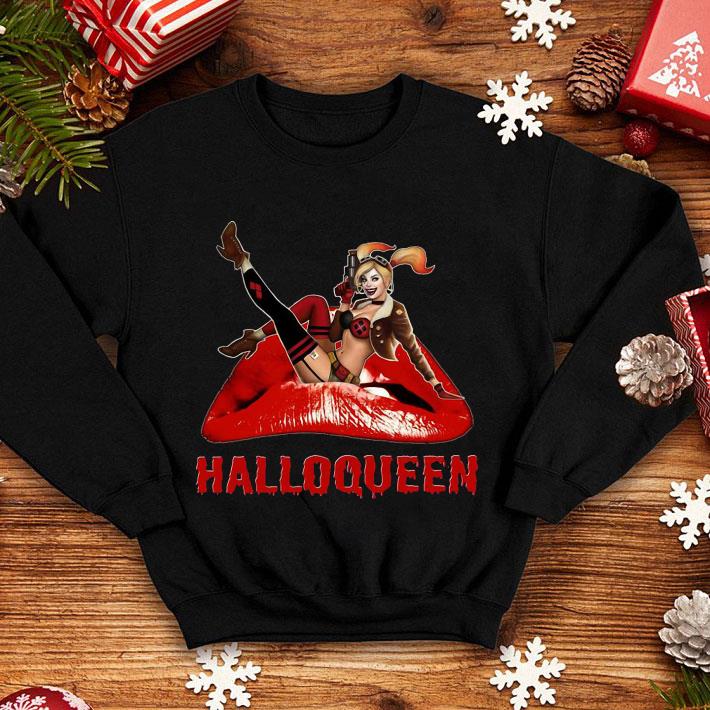 f4d4221c harley quinn halloween lips shirt 4 - Harley Quinn Halloween Lips shirt