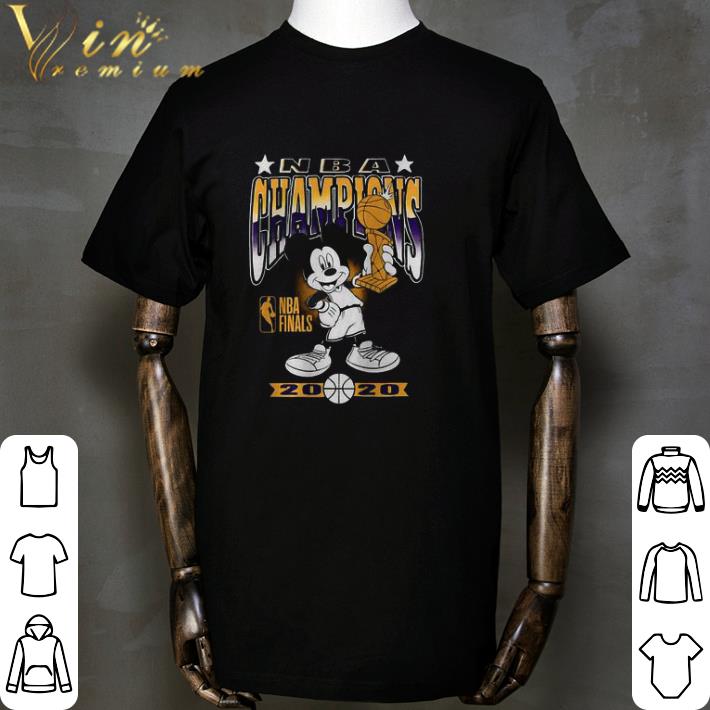 Mickey mouse NBA champions 2020 Los Angeles Lakers shirt