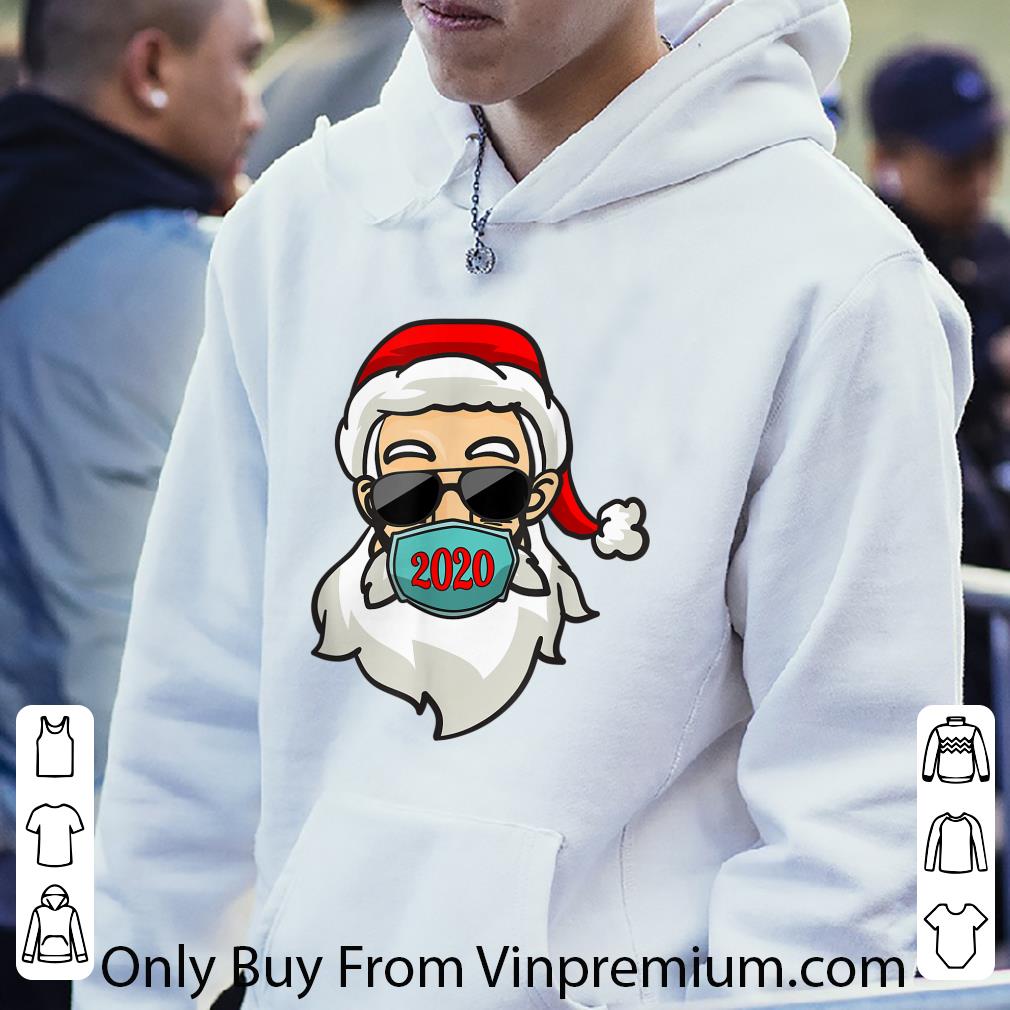 0562aa0f nice santa wearing mask christmas 2020 shirt 4 - Nice Santa Wearing Mask Christmas 2020 shirt