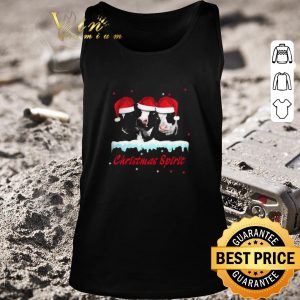 Awesome Santa Cows Christmas Spirit Sweater shirt 1