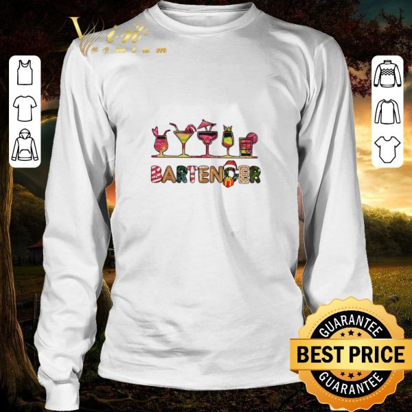Pretty Wine Bartender Christmas sweater