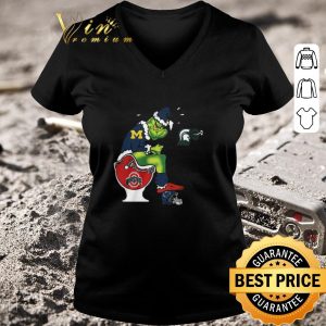 Original The Grinch Mammoth High School Shit On Toilet Ohio State Buckeys And Other Teams Christmas Sweater shirt 2