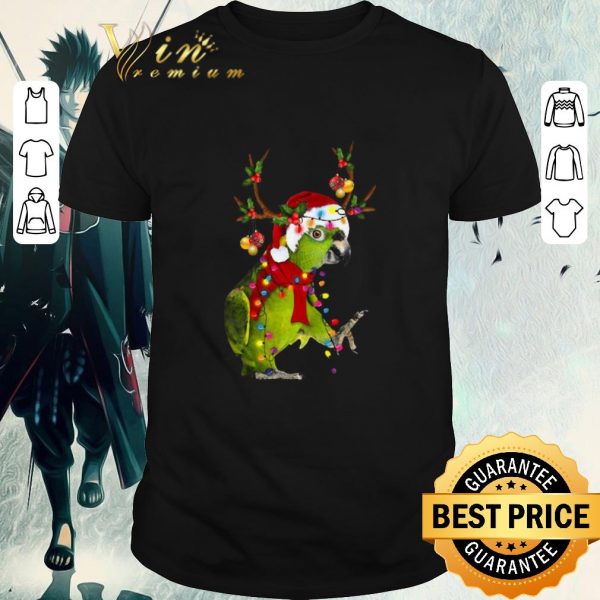 Awesome Santa Parrot Light Christmas shirt