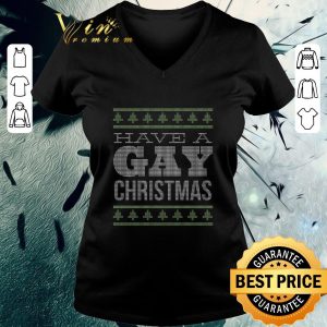 Funny Have A Gay Christmas Ugly Sweater shirt 2