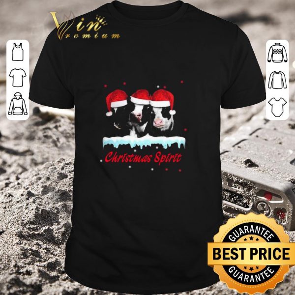 Awesome Santa Cows Christmas Spirit Sweater shirt