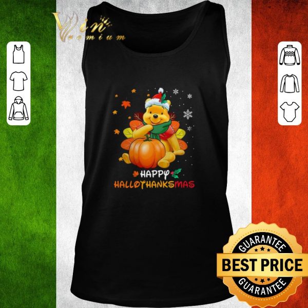 Original Pooh Bear Happy Hallothanksmas Christmas