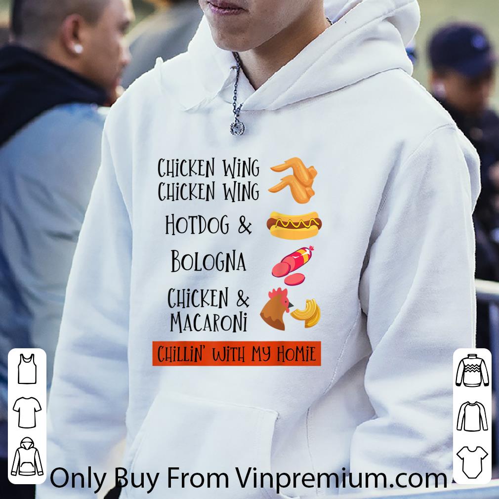 5e5d3a79 premium chicken wing chicken wing hot dog and bologna shirt 4 - Premium Chicken Wing Chicken Wing Hot Dog and Bologna shirt