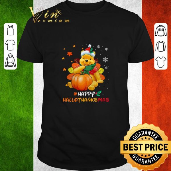 Original Pooh Bear Happy Hallothanksmas Christmas