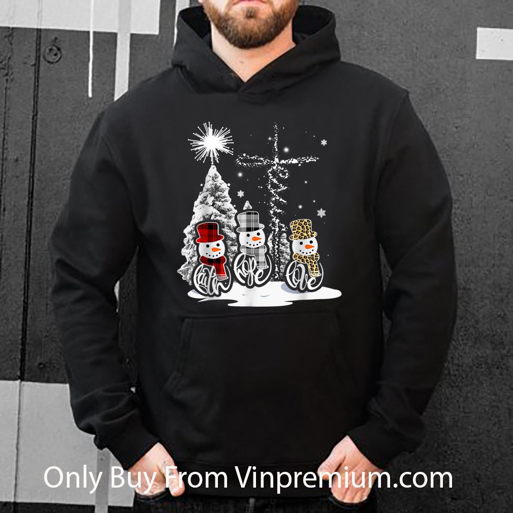 78af6a27 awesome jesus faith hope love snowman xmas christian shirt 4 - Awesome Jesus Faith Hope Love Snowman Xmas Christian shirt