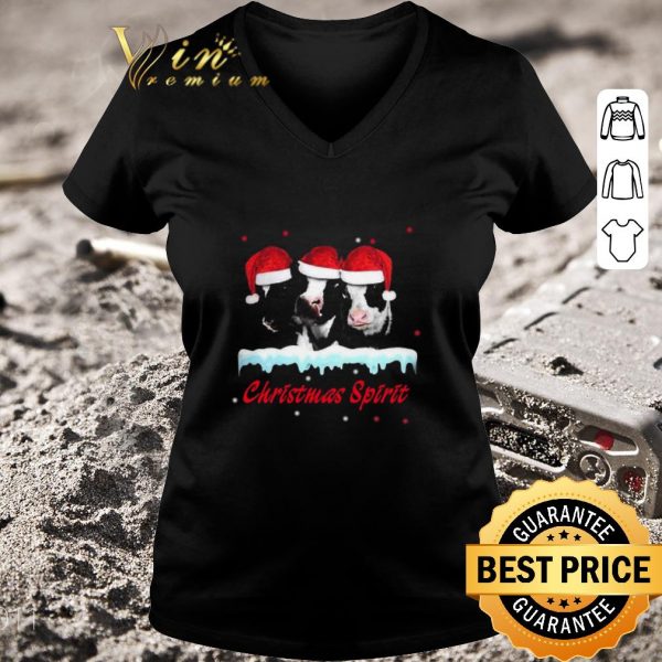 Awesome Santa Cows Christmas Spirit Sweater shirt