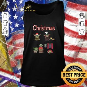 Awesome Christmas Baby Yoda Wrap Gifts Make Cookies Spend Time With Family Wait For Santa Sweater shirt 1