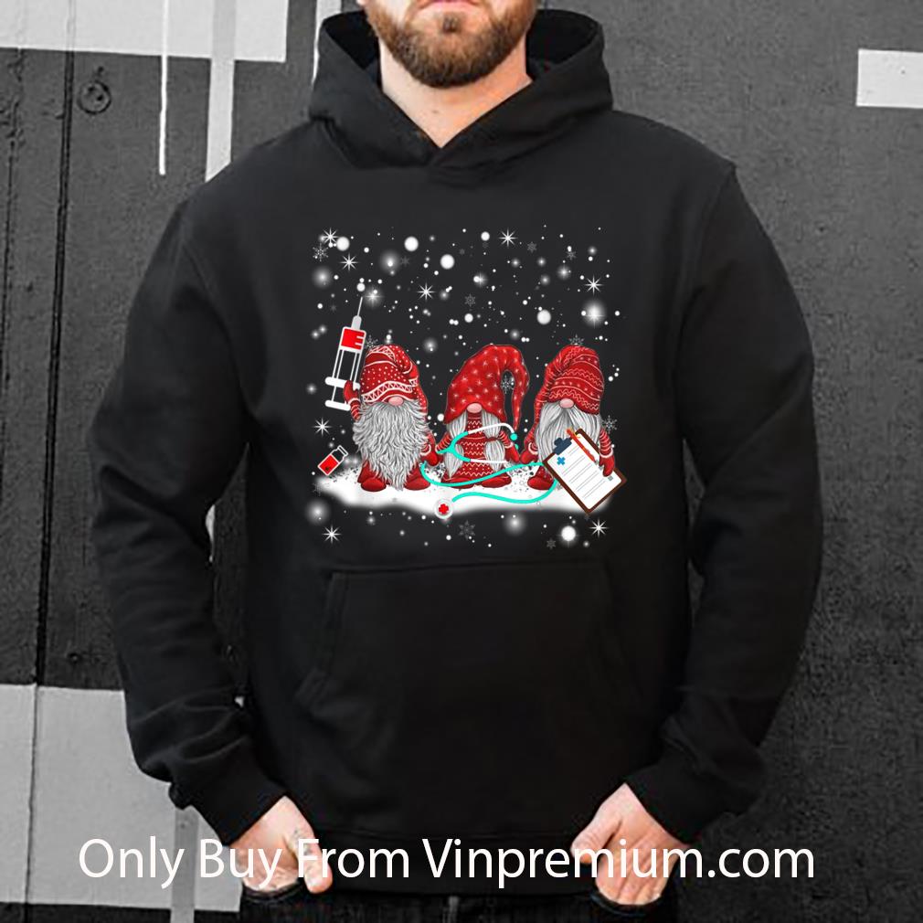 911220c7 great nurse gnomes santa christmas light nursing lover shirt 4 - Great Nurse Gnomes Santa Christmas Light Nursing Lover shirt