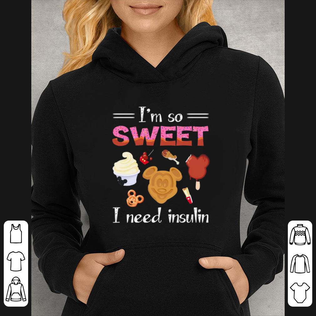 9e988dd3 official mickey mouse i m so sweet i need insulin shirt 4 - Official Mickey Mouse I’m So Sweet I Need Insulin shirt