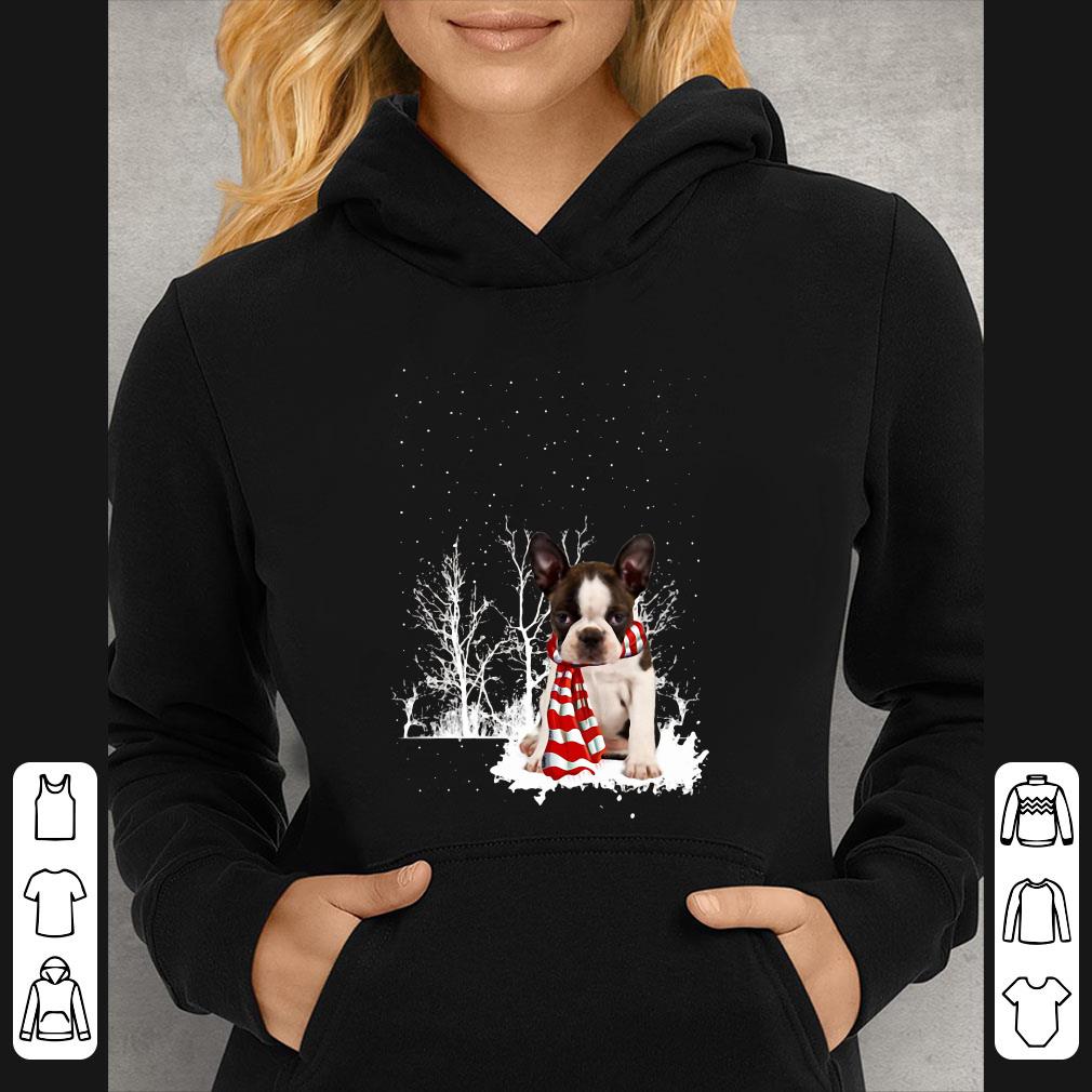 9fa27483 hot boston terrier snow scarf christmas shirt 4 - Hot Boston Terrier Snow Scarf Christmas shirt