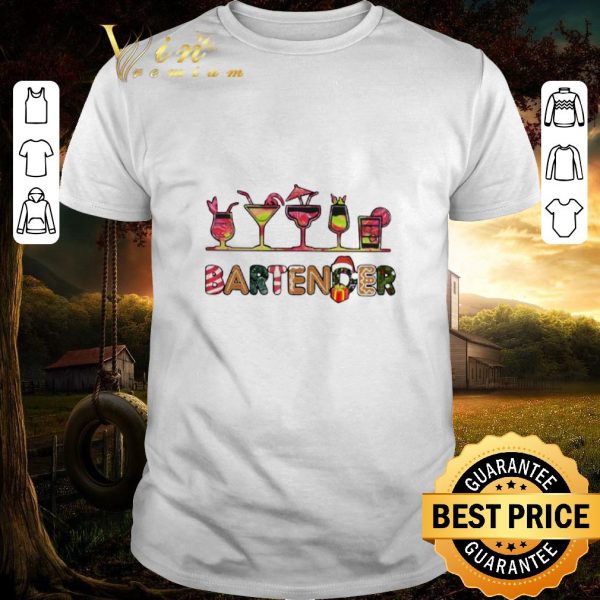 Pretty Wine Bartender Christmas sweater