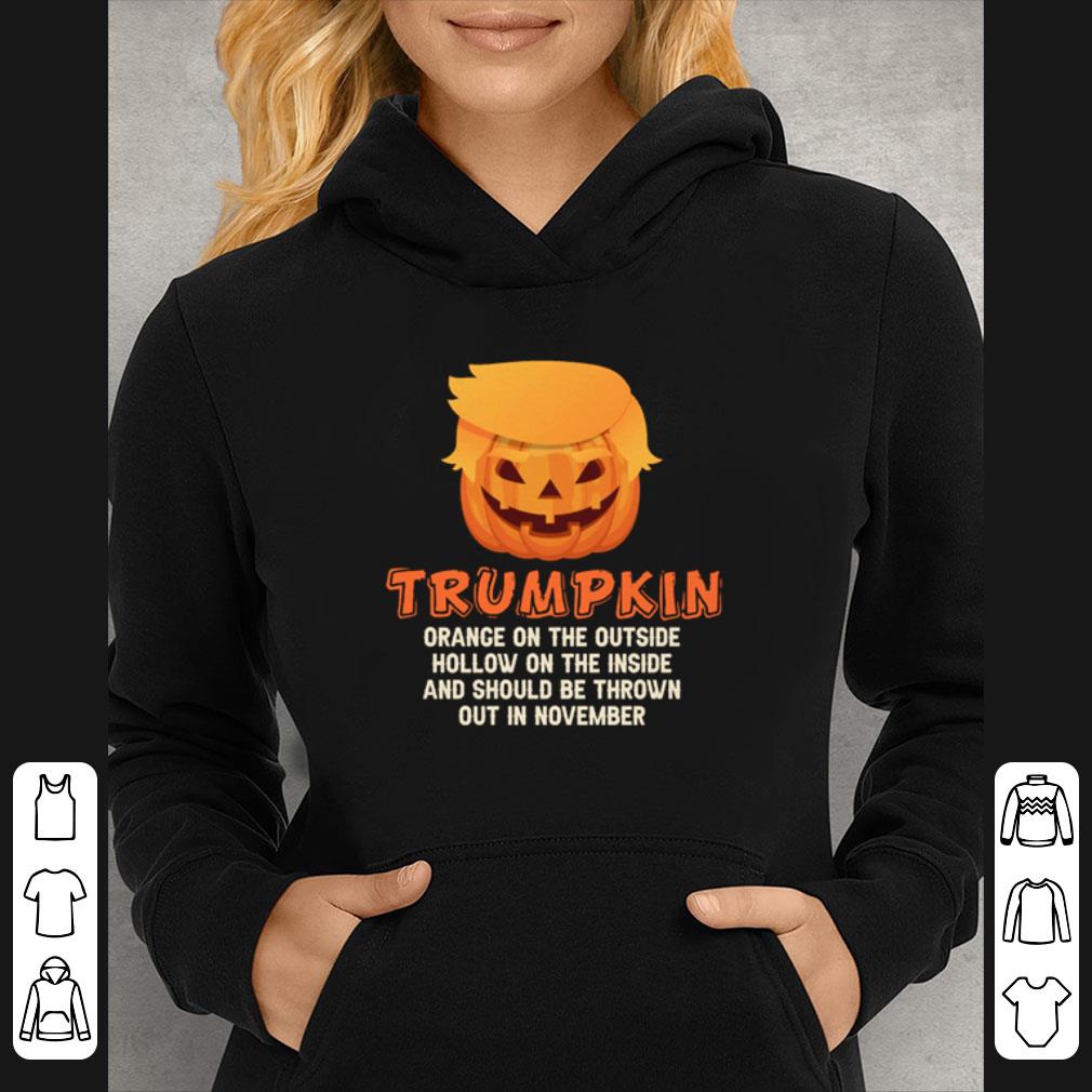 e038dc2e hot halloween donald trumpkin orange on the outside hollow on the inside shirt 4 - Hot Halloween Donald Trumpkin Orange On The Outside Hollow On The Inside shirt