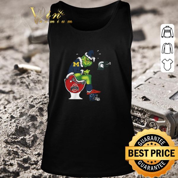 Original The Grinch Mammoth High School Shit On Toilet Ohio State Buckeys And Other Teams Christmas Sweater shirt