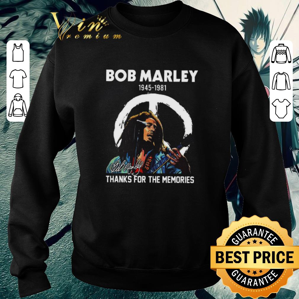 02ef8b0e premium bob marley 1945 1981 thank you for the memories signature shirt 4 - Premium Bob Marley 1945 1981 Thank You For The Memories Signature shirt